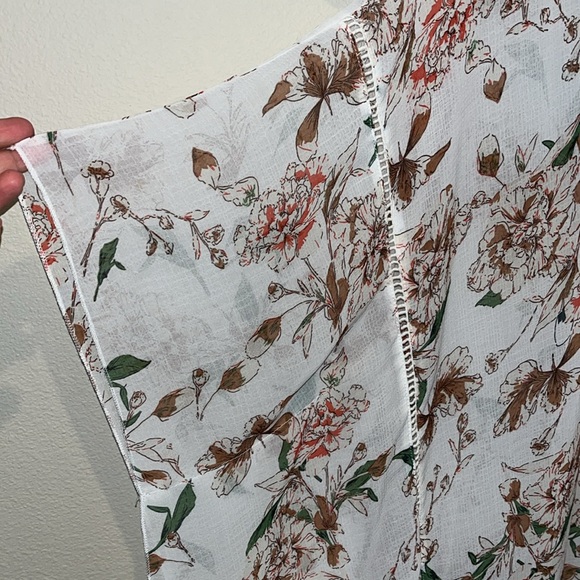 EMERY PARK SHORT SLEEVE KIMONO SIZE MEDIUM FLORAL PRINT - Picture 3 of 4